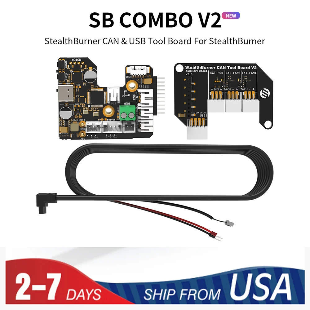 

For Voron SB COMBO StealthBurner CAN Board Onboard TMC2209 with Auxiliary Board