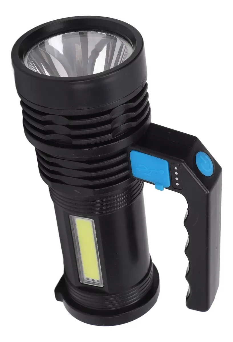 مصباح يدوي ليد قابل لإعادة الشحن ، ضوء جانبي قوي ، استخدام محمول ، تخييم ، طوارئ ، إضاءة ليلية تكتيكية ، قوة عالية ، ، 10000 W