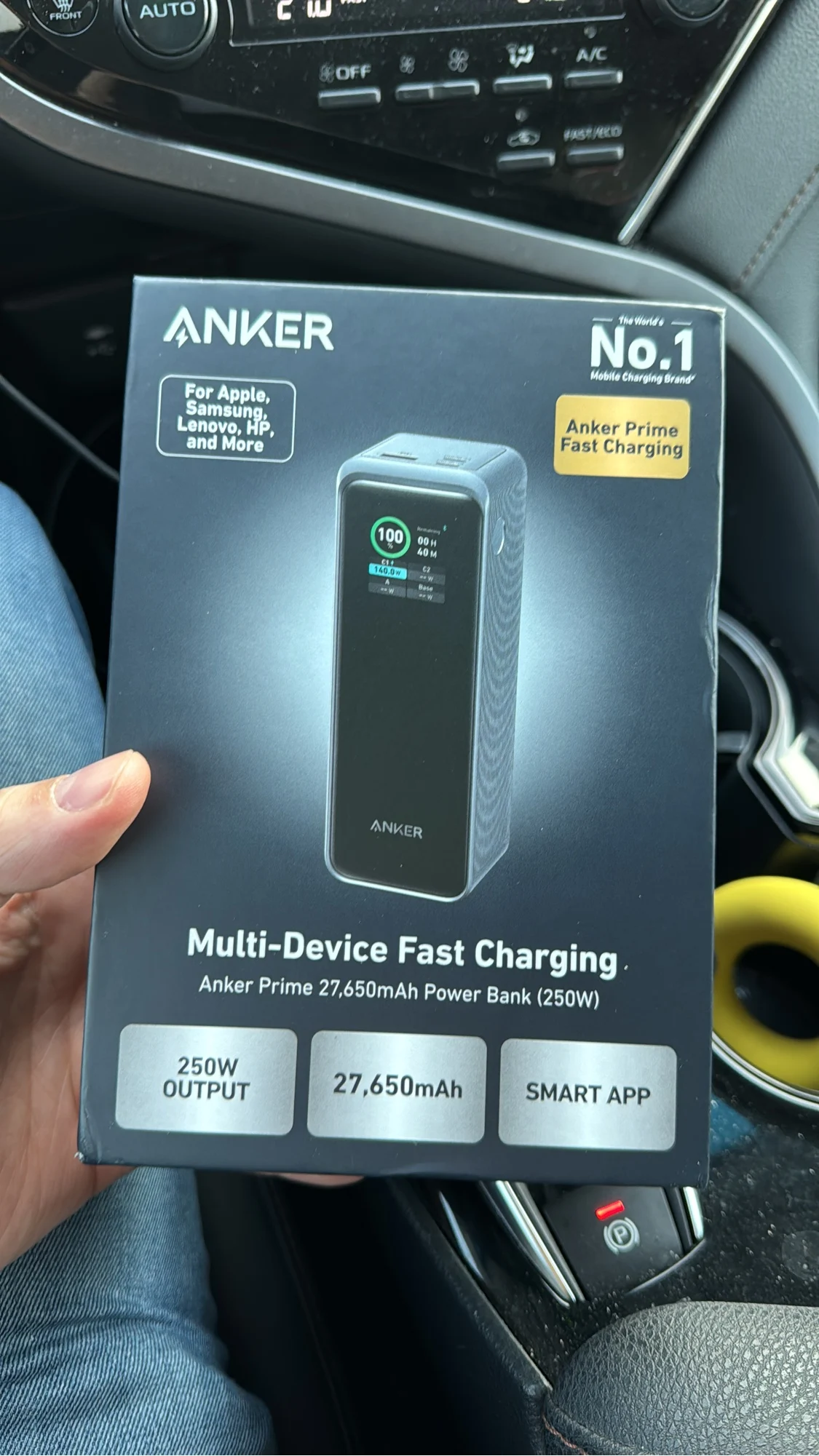 Anker Prime Power Bank 27650 мАч, 3-портовое портативное зарядное