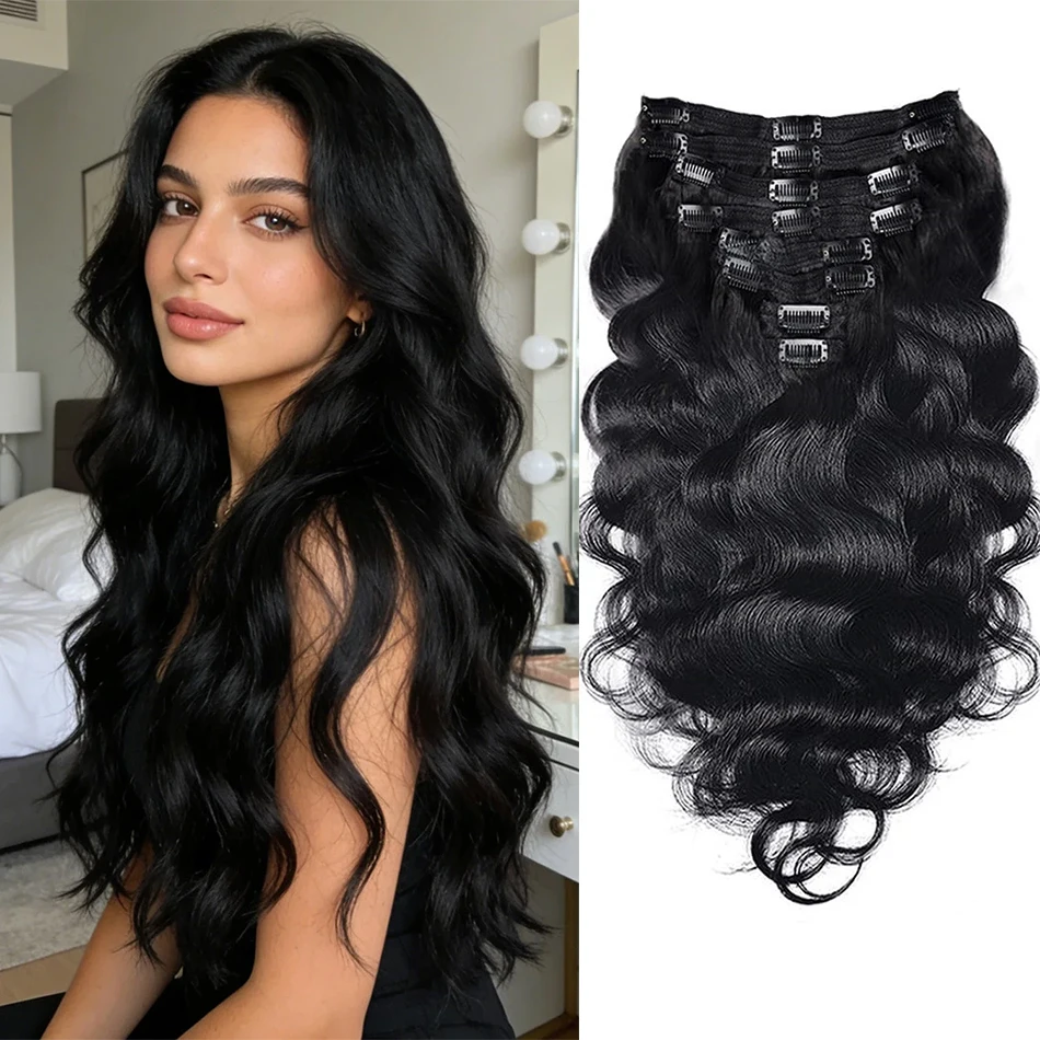 body-wave-clip-in-hair-extensions-100-human-hair-with-double-weft-brazilian-clip-in-120g-for-black-woman-clip-ins-hair-1b