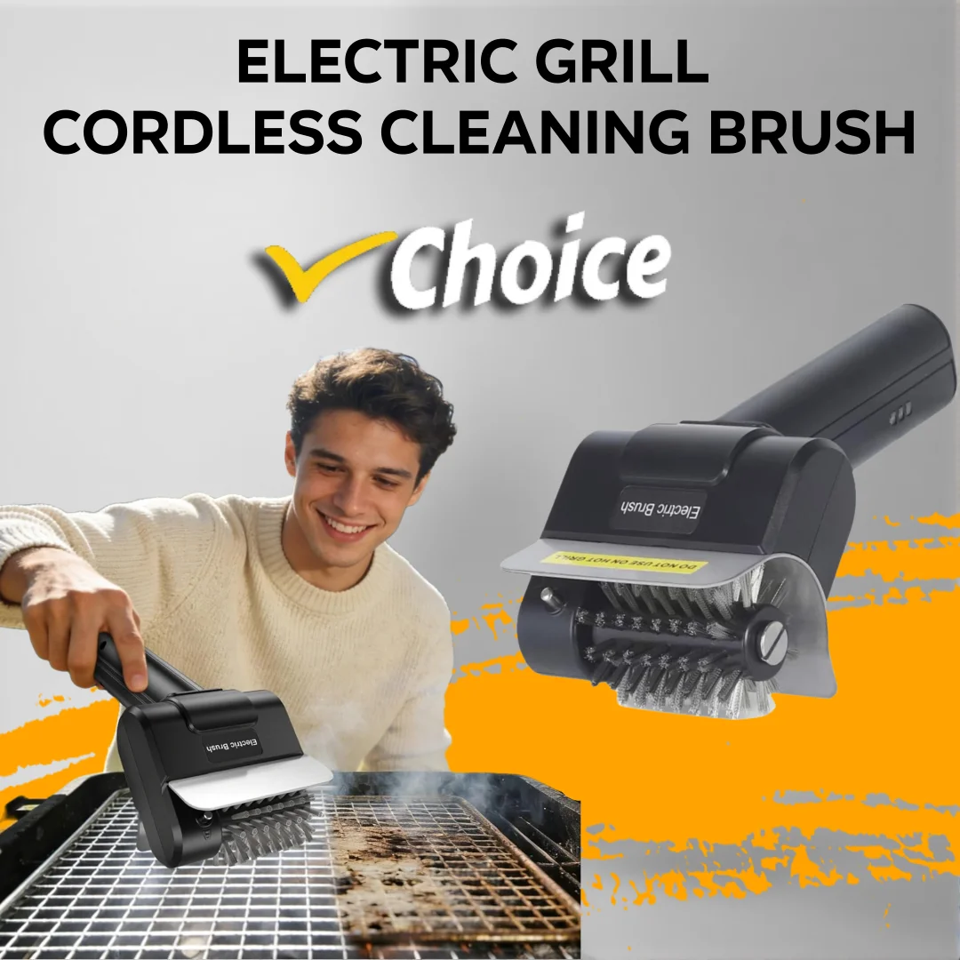 Electric Bbq Brush Bbq Grill Cleaning Tool Brush Multi Functional Lithium Battery Bbq Cleaning Brush 2000mah Battery Life