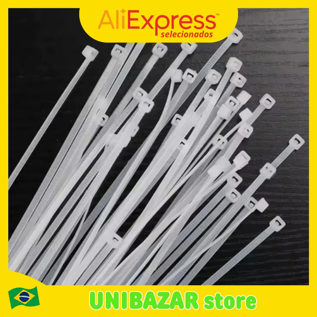 Nylon Cable Ties With Strong Self-locking, Plastic Cable Lace, Buckle, Plastic Clamps, Fixing Ring, Su