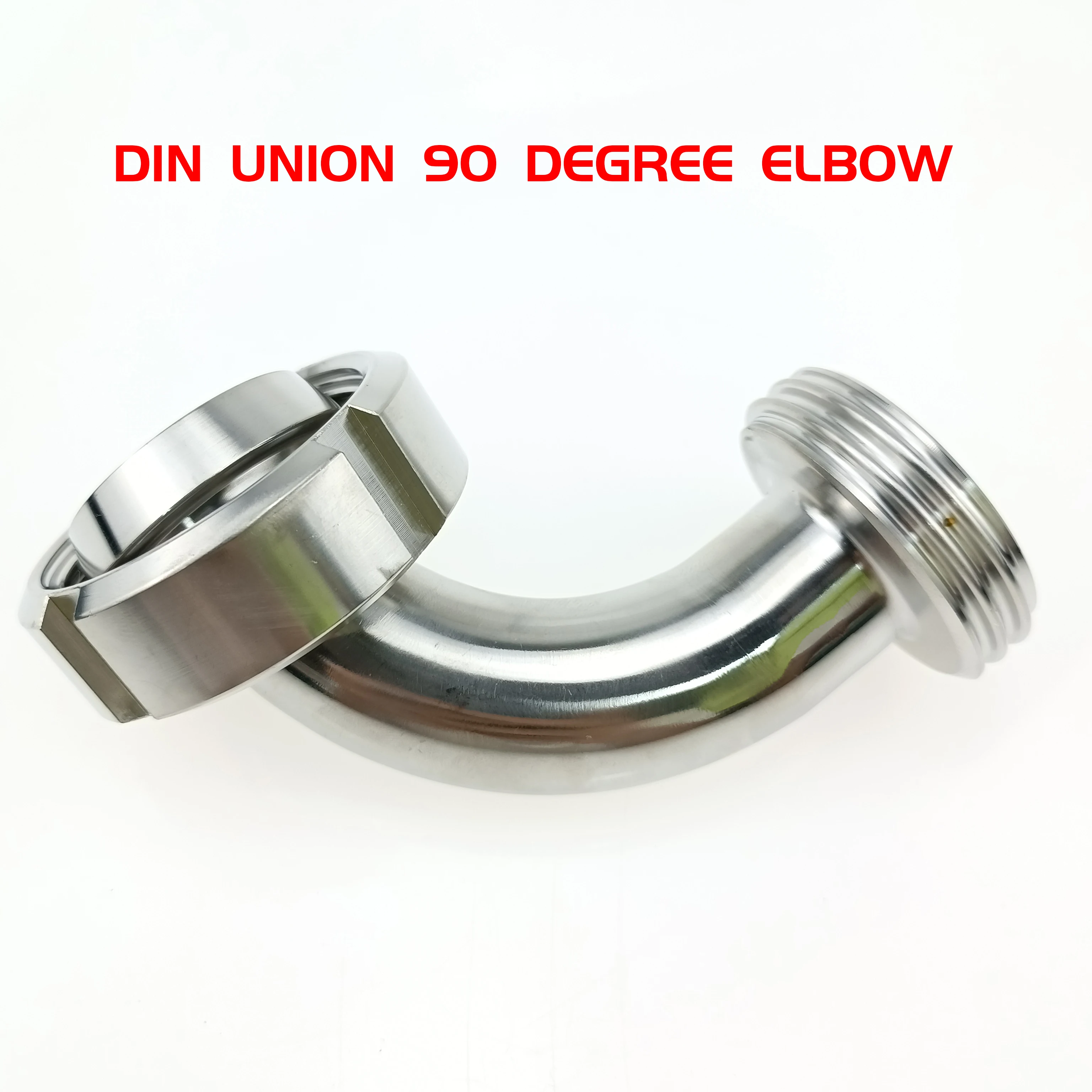 

DIN11851 Union 90 degree elbow DN20 DN25 DN32 DN40 DN50 304 stainless steel sanitary pipe fittings