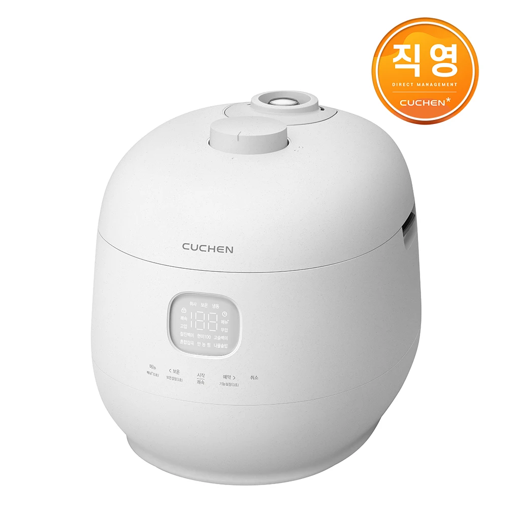 Coupang Brain Purewhite Fullsten ضغط مزدوج 10 أشخاص Ih جهاز طهي الأرز بالضغط الكهربائي Crh-Tws1010Mw