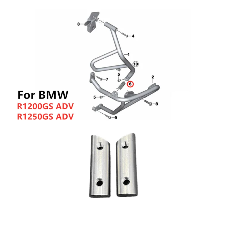 Motorrad-Tankschutzstange, Zwischenstück links rechts für BMW R1200GS Adventure R1250GS Adventure Stoßfänger-Zwischenstück – Detail 1