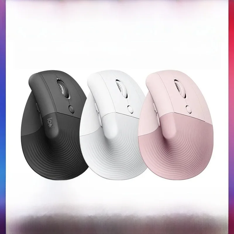 Logitech-Souris ergonomique sans fil Bluetooth Lift, petite souris verticale, bureau professionnel, commutateur 3 revieen quelques secondes