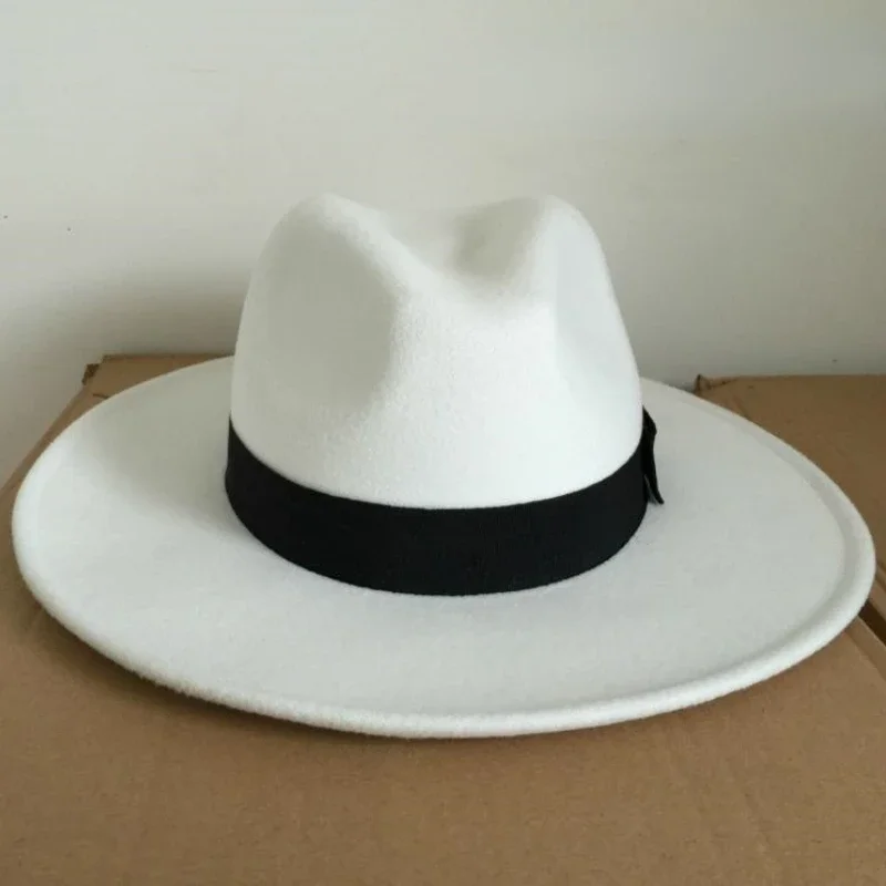 Michael Jackson Cosplay chapeau coton démo casquettes Gentleman formel chapeau fête Halloween danse casquette cadeaux blanc/noir été