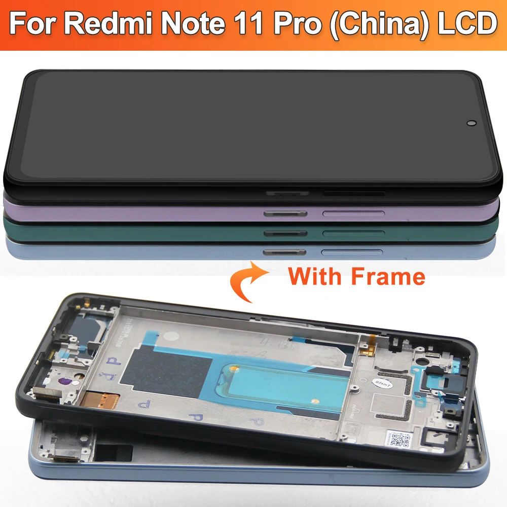 LCD Screen for Xiaomi Redmi Note 11 Pro+ 5G 21091116UG 21091116UC Lcd Display Digital Touch Screen for Redmi Note 11 Pro (China)