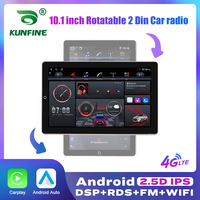 10.1 Inch Rotatable Vertical Screen Car Radio 2 Din Android Multimedia DVD Player GPS Navigation Autoradio Carplay Android Auto