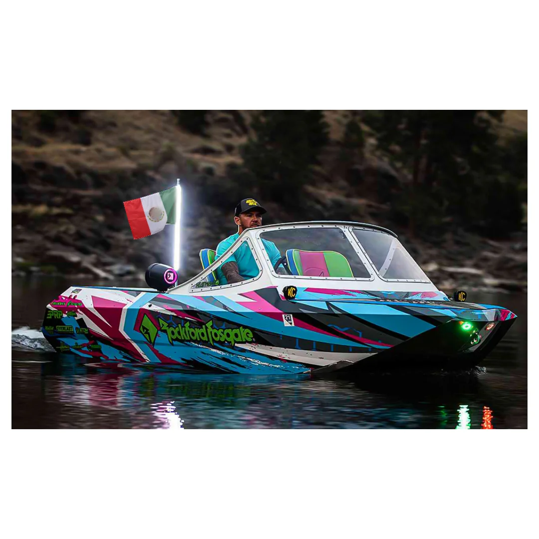 4FT Whip Lights ，Led Whip Light，Spiral RGB Chasing Lighted Whips Flags for Off- Road Vehicle ATV UTV RZR Jeep Trucks Dunes