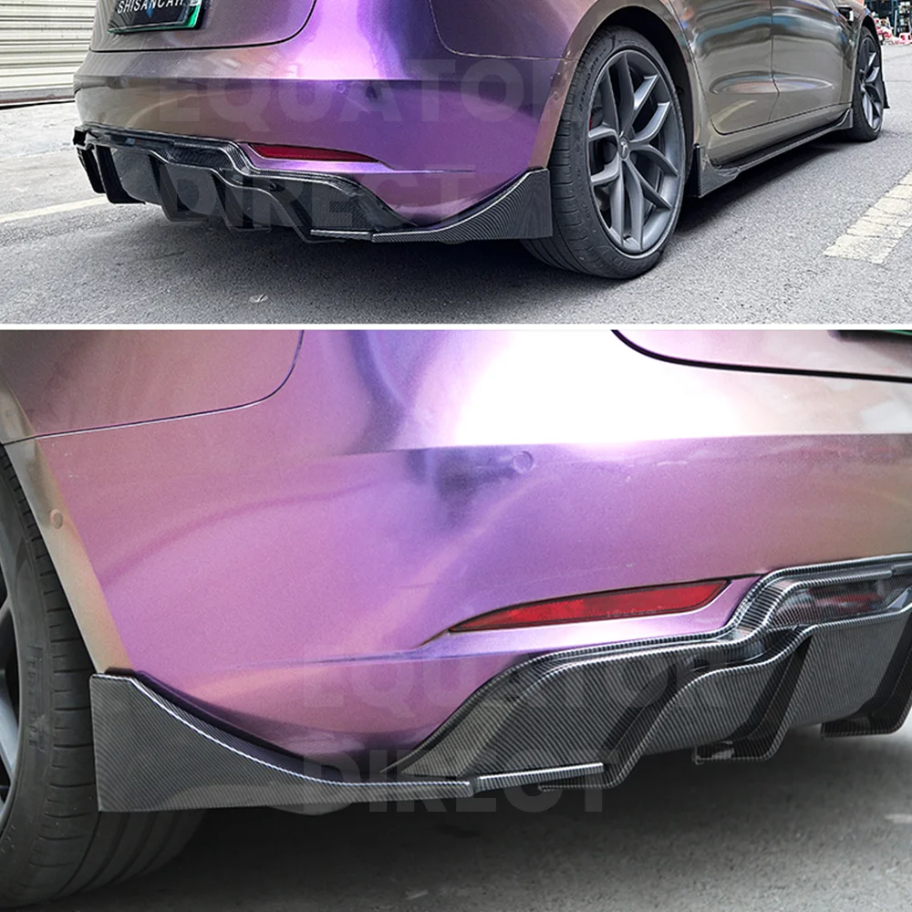 2024 Modello Y Veloce Sport Body Kit Paraurti In Fibra di Carbonio Labbro Diffusore Posteriore Spoiler Tuning Accessori Per Tesla Modello 3 Y