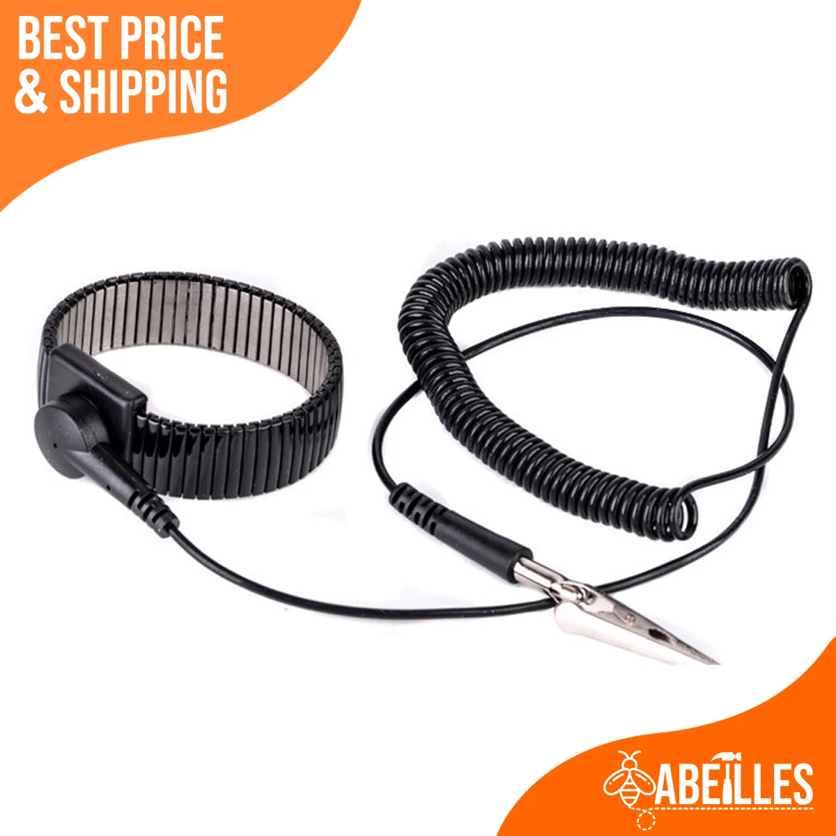 Flexible Metal Strap High Quality Antistatic Wristband Black Blue