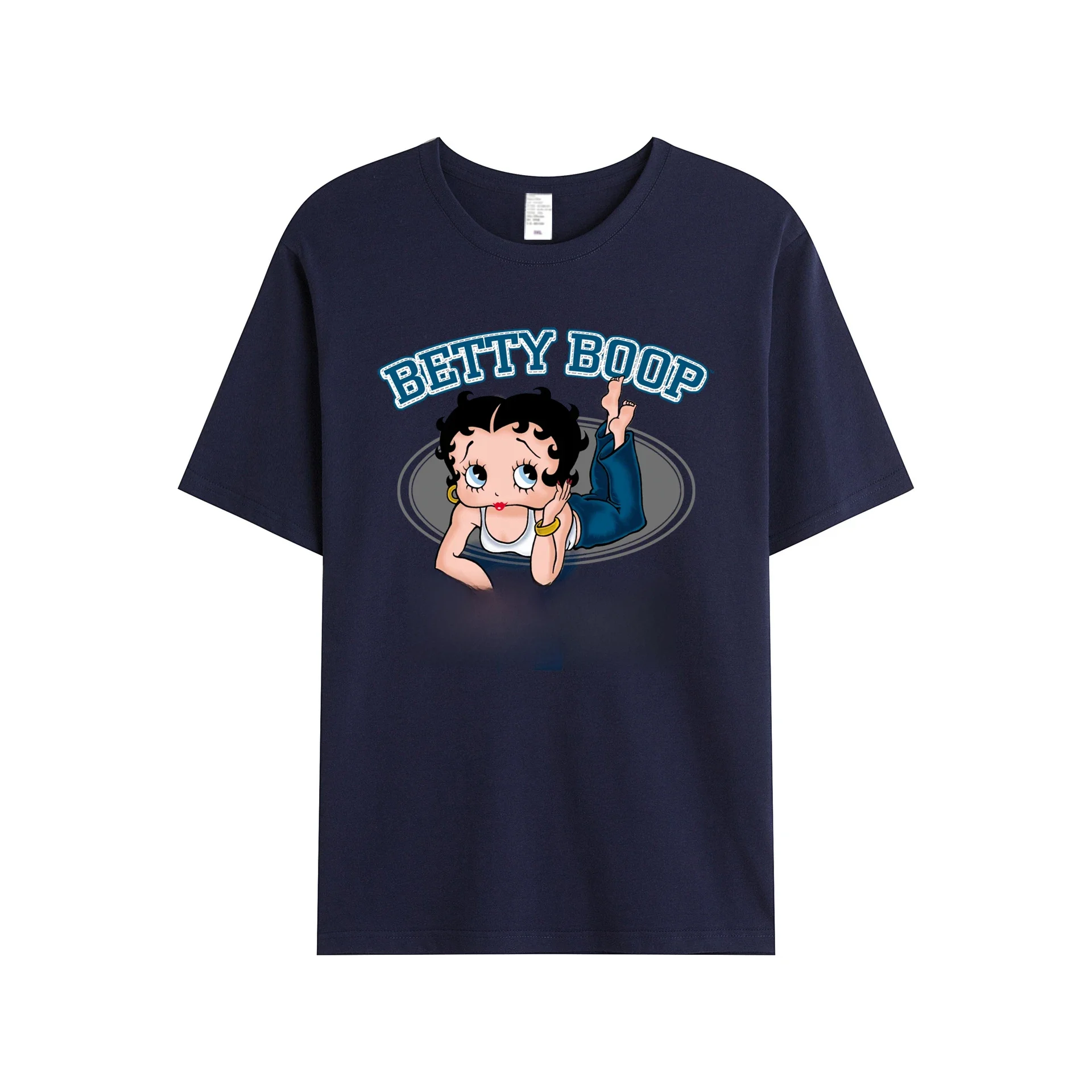 Betty boop Kuss Liebe T-Shirt Techno lustige T-Shirt O-Ausschnitt cooles Sonnenlicht Frühling