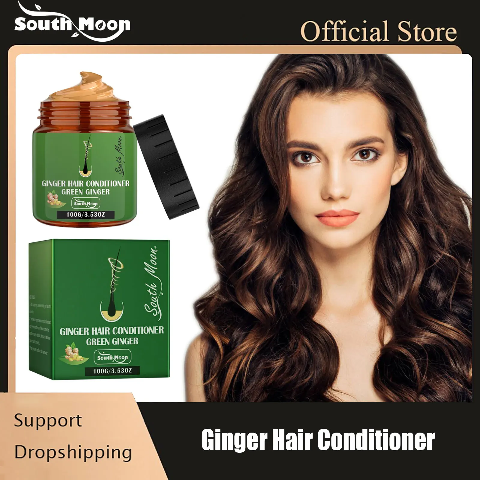 Ginger Hair Conditioner Prevent Loss Improve Regrowth Reduce Frizzy Strengthen Smooth Repairing Damaged Essential Hair Care Mask