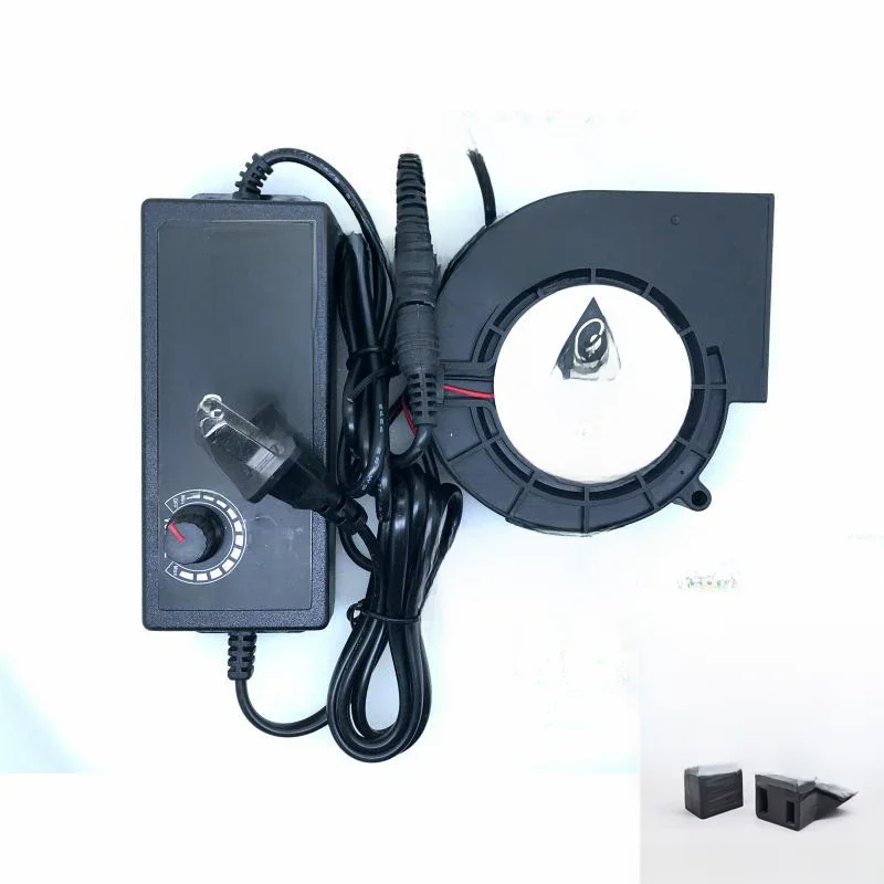 BFB1012H Turbine centrifuge 12V souffleur 9733 97x94x33mm ventilateur Barbecue poêle de chauffage 220V à 12V avec alimentation à contrôle de vitesse