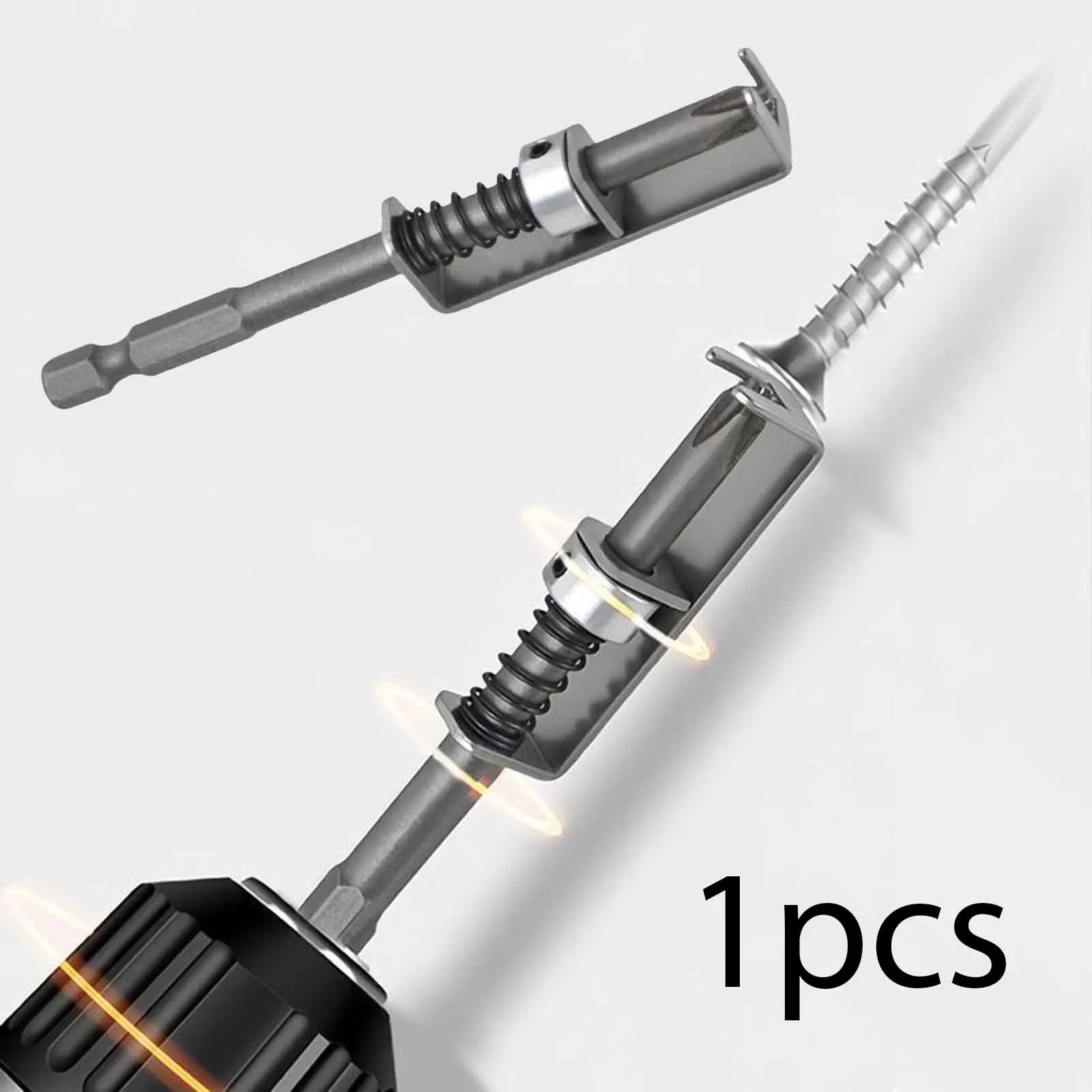 Spring Loaded Screw Holder Bit Spring Positioning Bit Magnetic Screwdriver Bit Extension Quick Release Screw Holding Tool