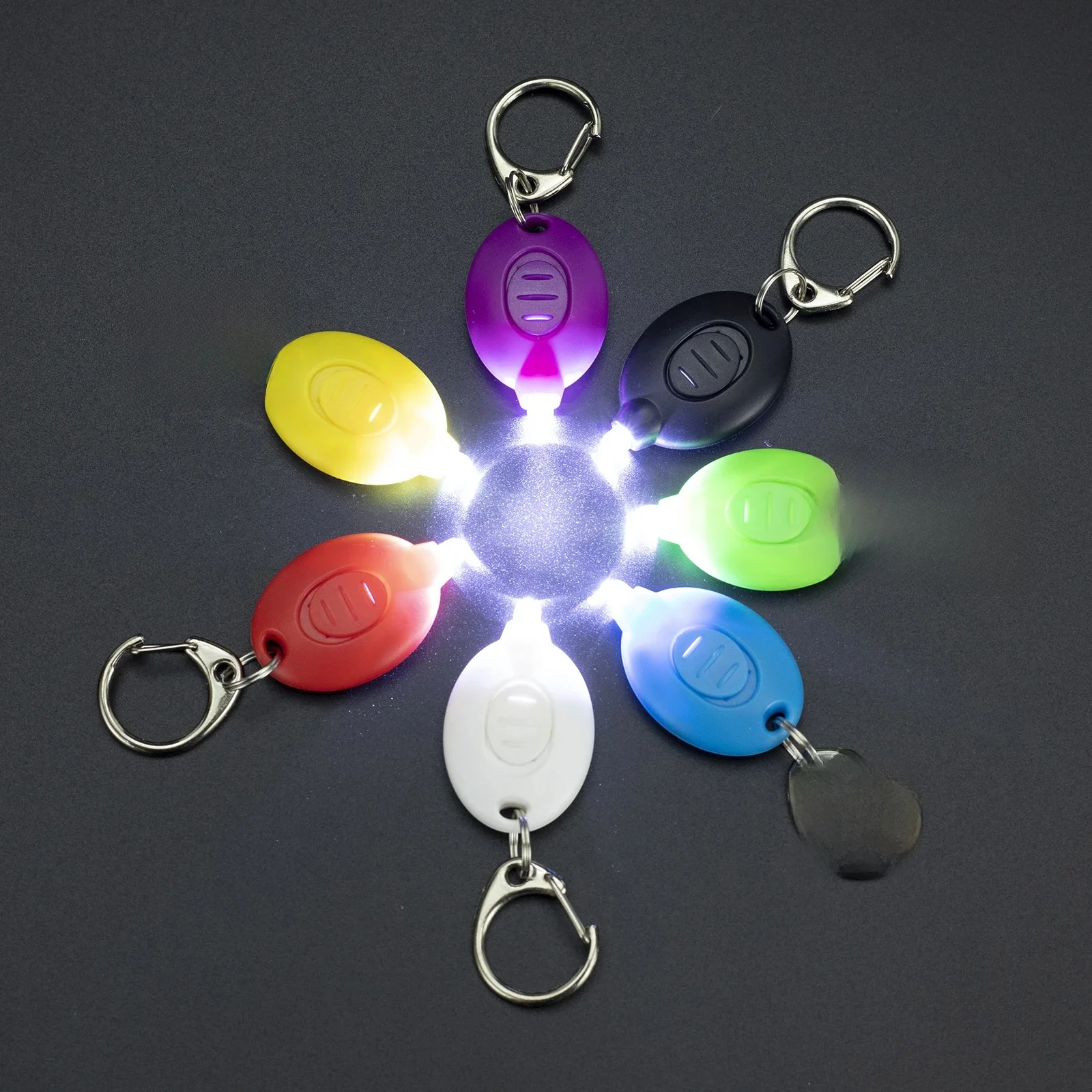 Mini porte-clés Led haute luminosité, 22000mcd, multicolore, Portable, randonnée, voyage, nuit, lampe, éclairage d'urgence pour escaliers
