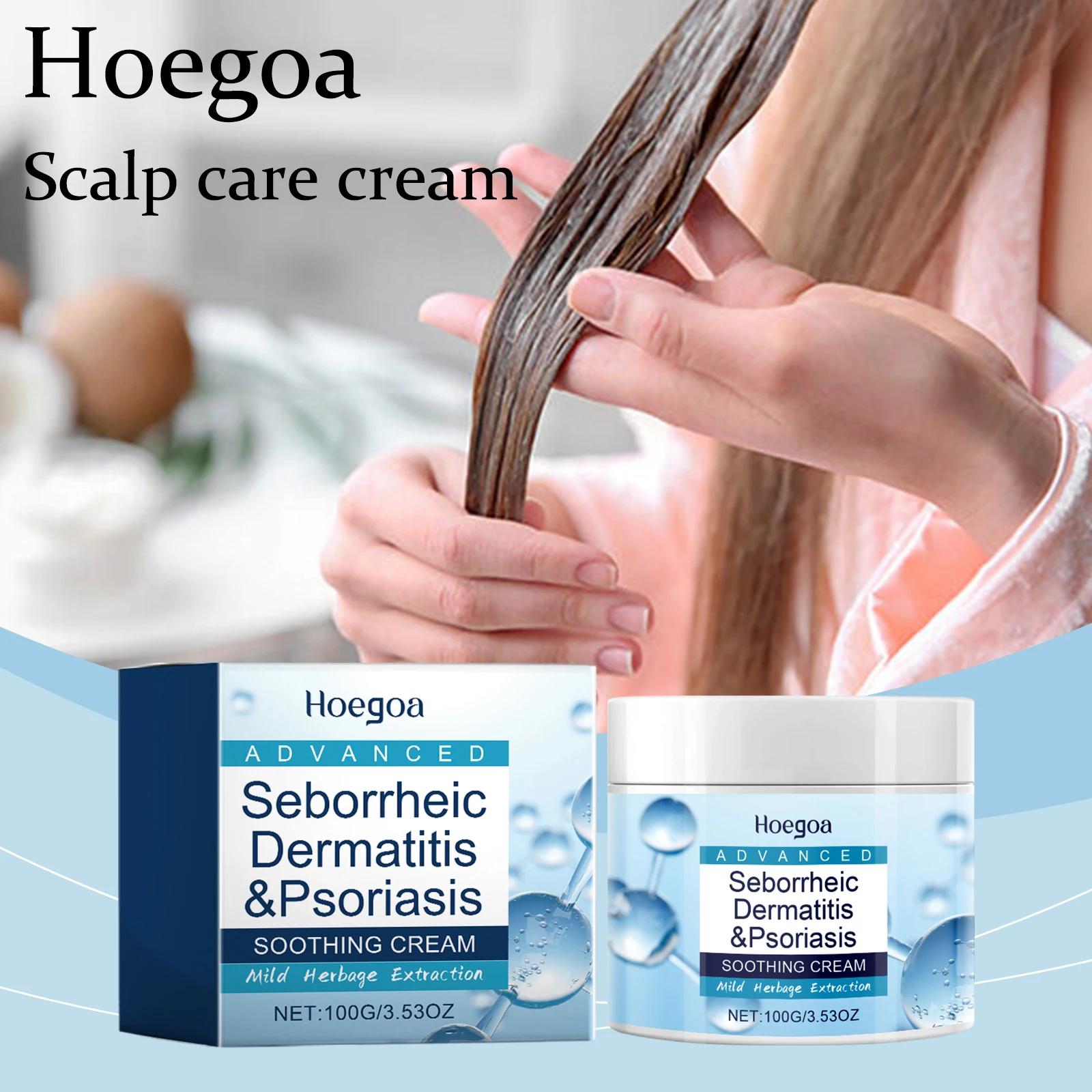 

Hoegoa Scalp Care Cream Gentle Nourishing Scalp Promote Health Massage Scalp Reduce Dandruff Soothing Itching Scalp Care Cream