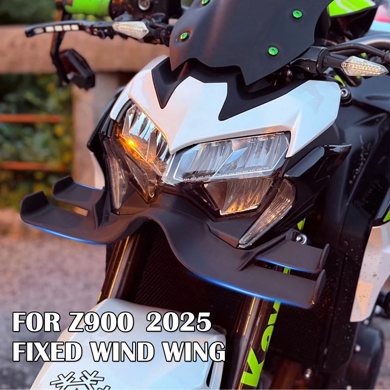 

Новый аэродинамический комплект спойлеров (винглетов) для мотоцикла Kawasaki Z900 2020-2024: передний спойлер GP Wing, совместимый с Z900 2025