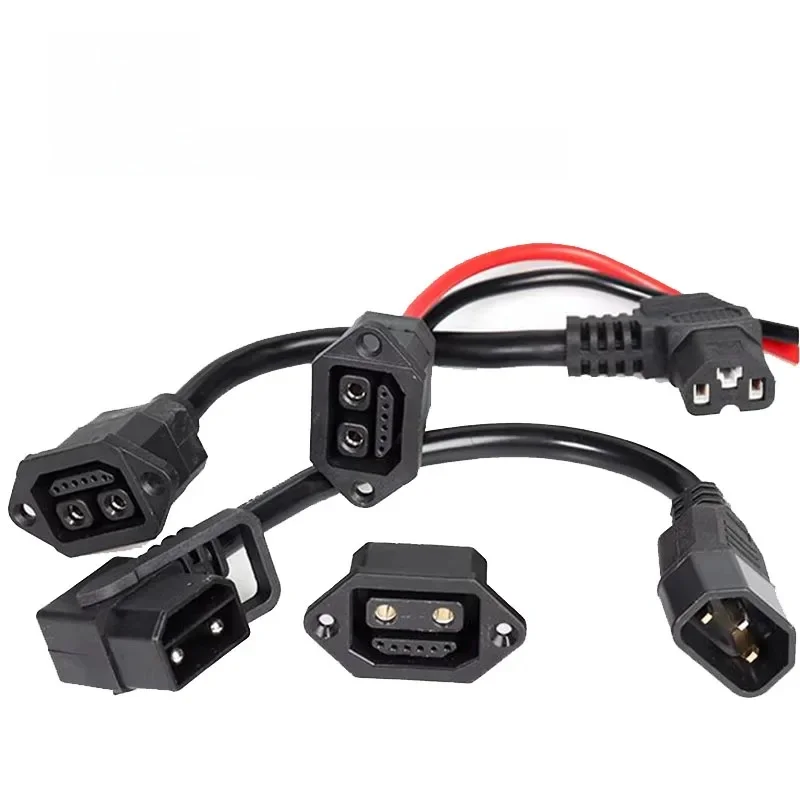 AliExpress DIVEDEER 2+6 Electric Vehicle Charger Plug Socket with Wire 8Pin E-bike Lithium Battery Connector Charging Interface Replacement Adapter