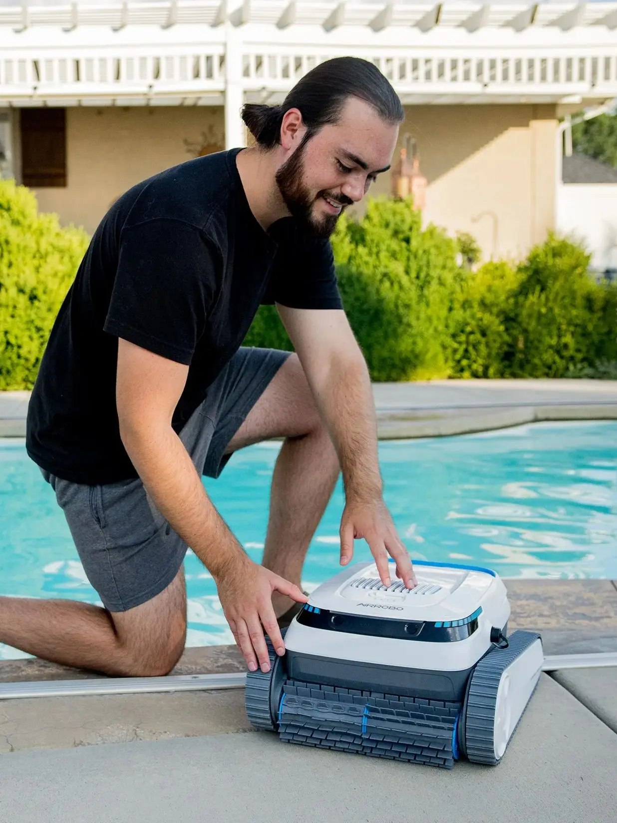 Schwimmbad-Reinigungsroboter, kabellose APP-Steuerung mit Wandklettern – über 120 Minuten Laufzeit, automatischer Pool-Staubsauger
