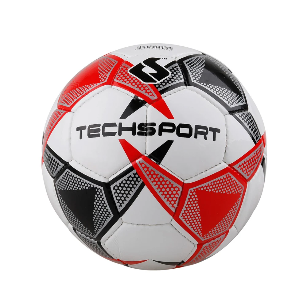 Techsport Soccer Ball High Durability Hand Stitched Training Balls Sports League Red Soccer Ball