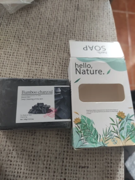 100g Bamboo Charcoal Soap Natural Organic Activated Charcoal Private Label Handmade Blackhead Removal Black Soap photo review