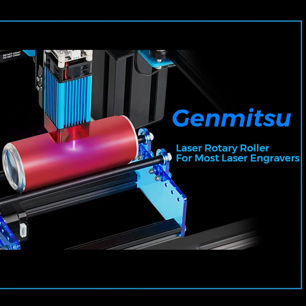 Rodillo giratorio CNC con eje Y, módulo de grabado giratorio de 360 °, grabador láser con eje Y, módulo láser para objetos, latas Y tazas