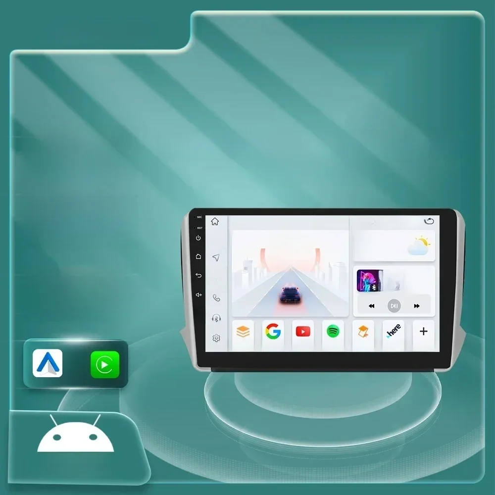 Snapdragon 6115 Car radio Android 14 for Peugeot 2008 208 Series 2014-2018 Autoradio Carplay for Apple Android Auto multimedia