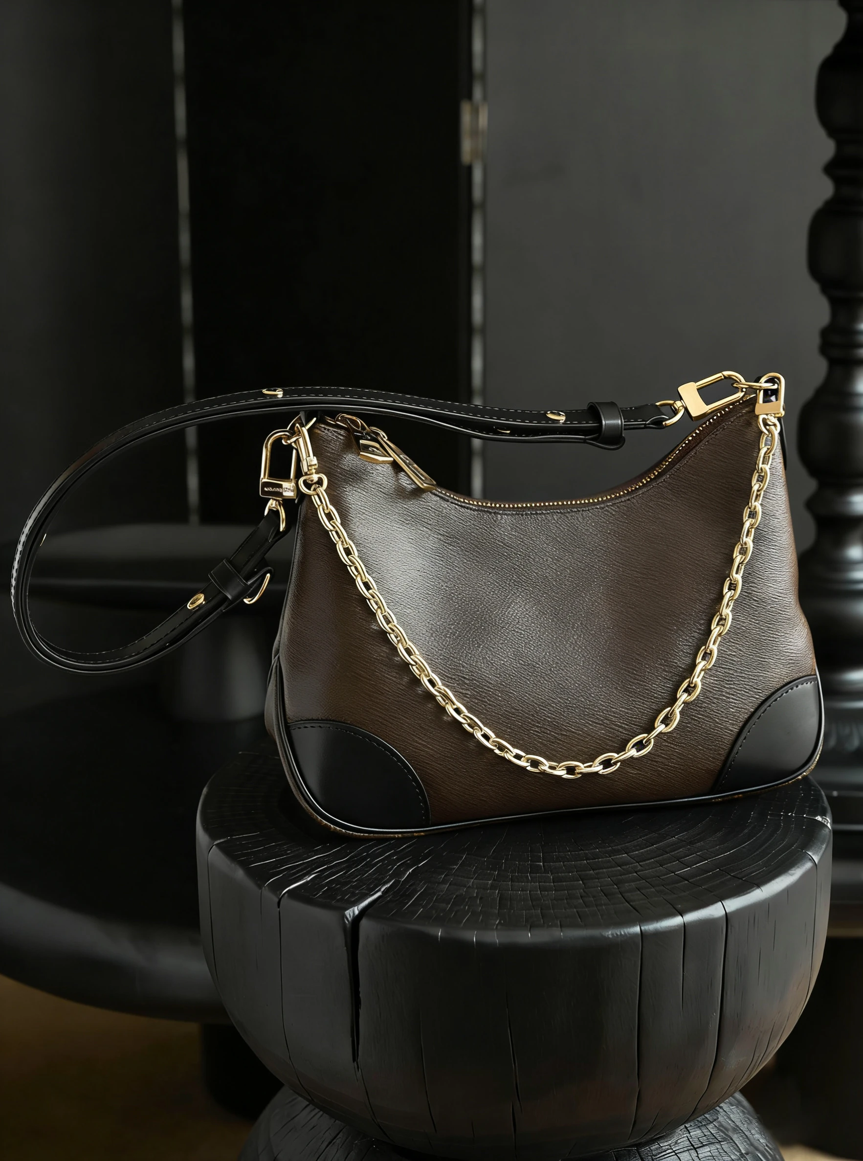 

High end Bag 2026 New Fashionable Shoulder Bag, PU Pi Retro diagonal Cross Bag 29.17cm