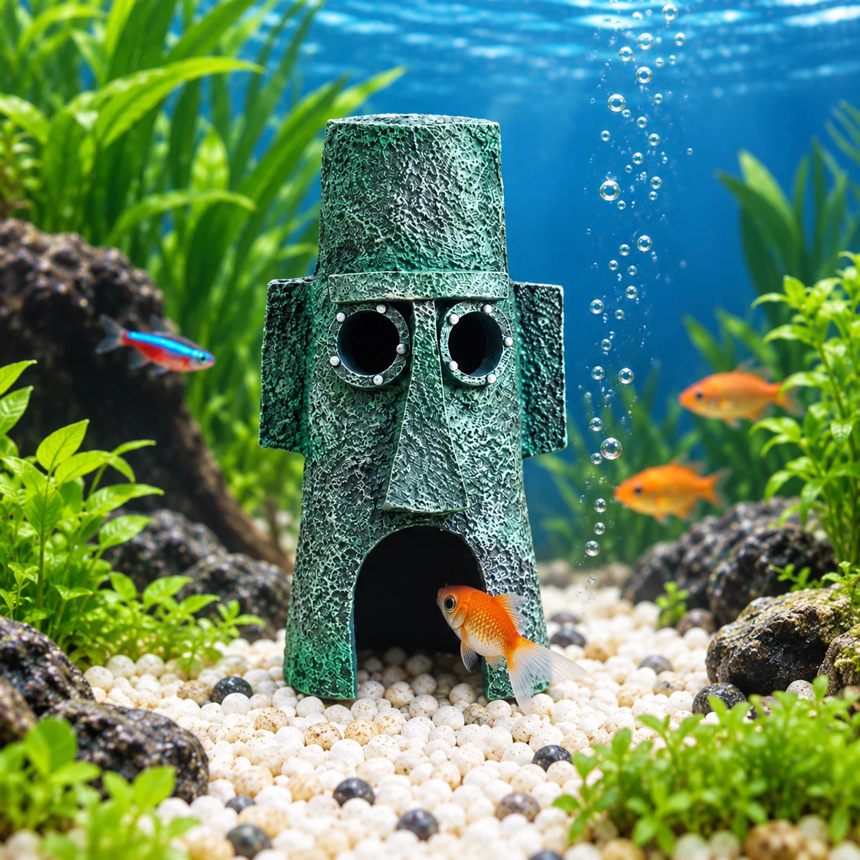 Pineapple House Aquarium Decoration Fish Tank Ornament Resin Hideout Cave Fish Shelter Home Aquascape Landscape Decor Desktop Aq