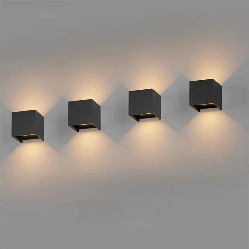 MARPOU Led Wand Lampe Wasserdicht IP65 9W Outdoor Innen Beleuchtung Wand Licht Für Garten Veranda AC 90-260V wohnzimmer dekoration