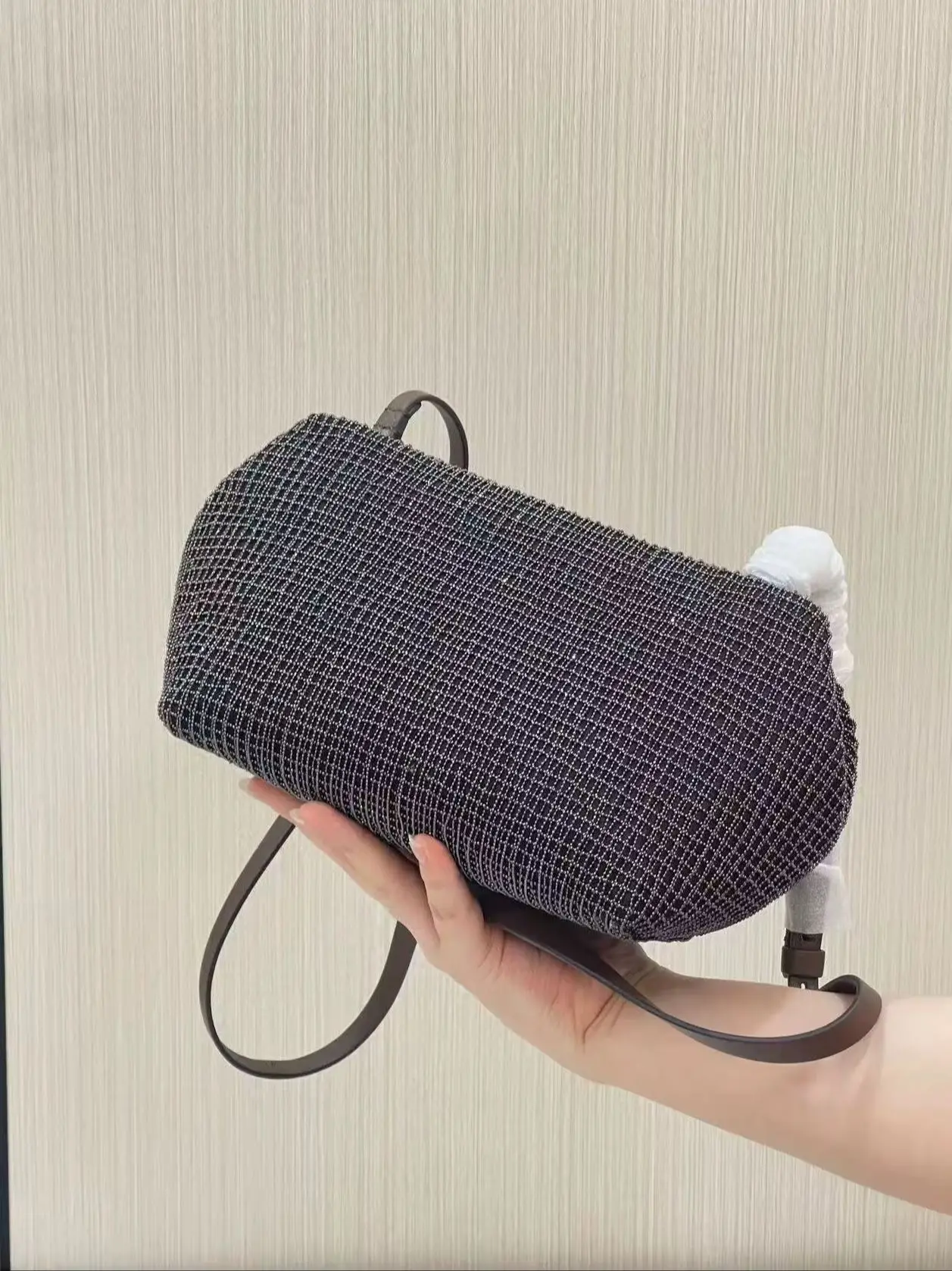 

Casual versatile genuine leather bag with exquisite trimming 30 cm