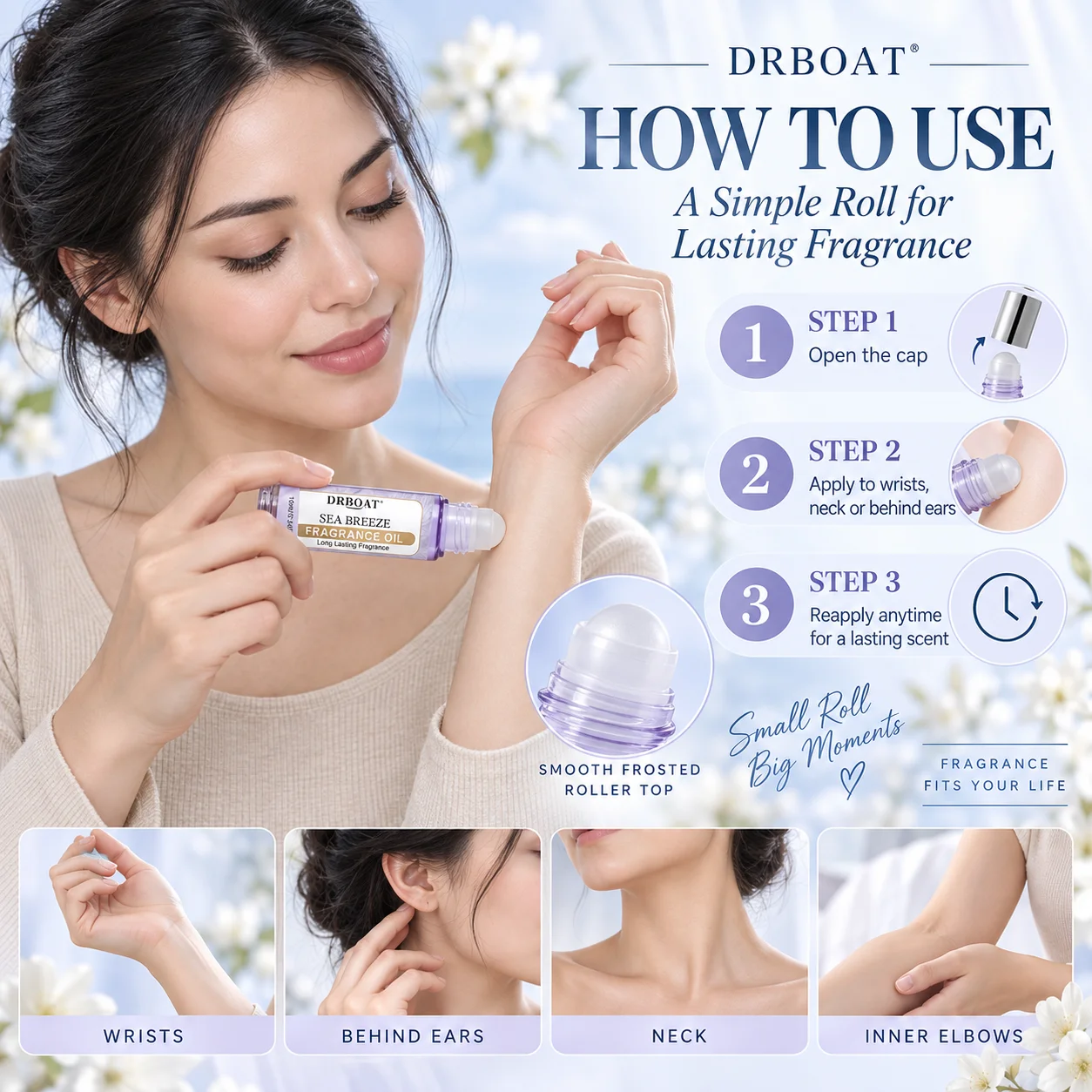 White Musk Perfume Oil Roll On - Musk White Oil ulasan dan harga