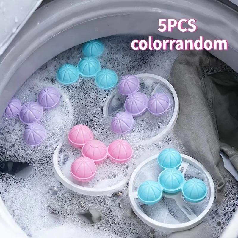 5pcsPattern style washing machine filter mesh bag filter hair cleaning filter floating debris washing ball