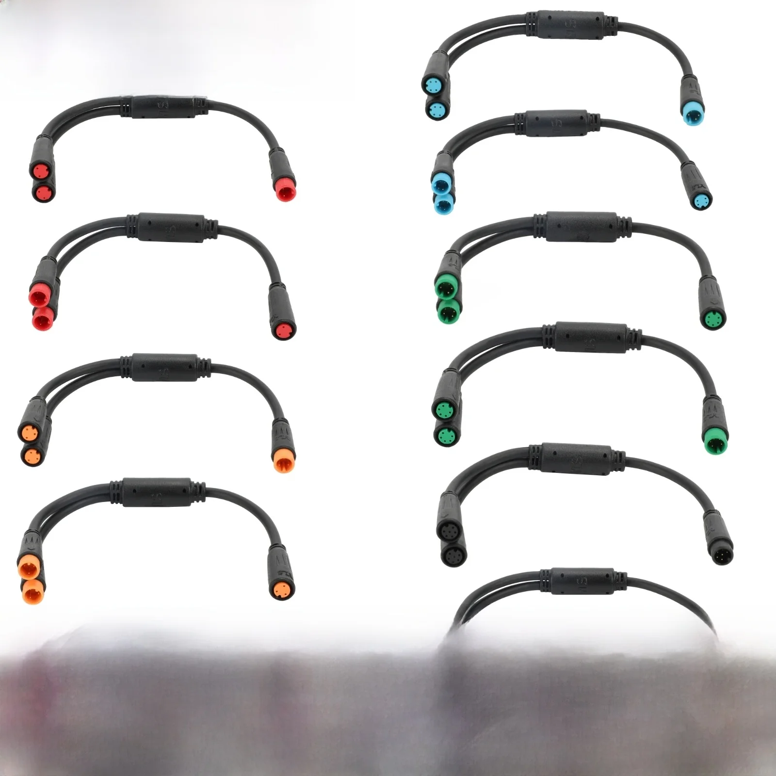 AliExpress Ebike 20CM Y-Splitter 1T2 Cable for Gear Sensor Brake Bafang 8Fun BBS01 BBS02B BBSHD