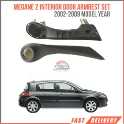 For Megane MK2 interior door hand kit black right-left 2002-2009 7701475315 - 7701475316 car hardtop accessories