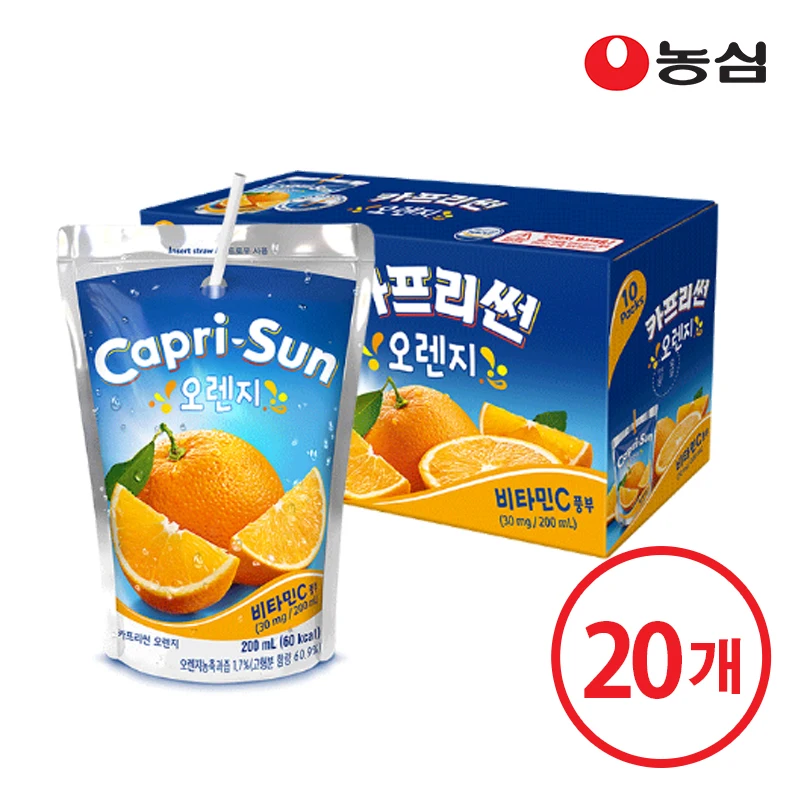 농심 카프리썬 오렌지 200ml 20입