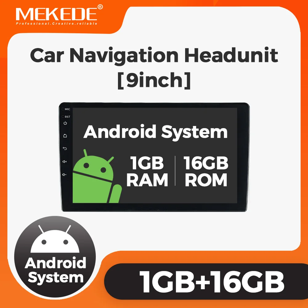 

MEKEDE Intelligent car android system For Car Navigation Headunit 9inch Multimedia Video Playe Car GPS Navigation audio stereo