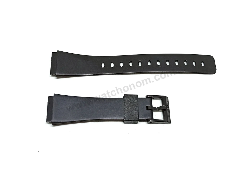 18mm Black Rubber Watch Band / Strap Compatible for Casio MRW-10  MW-35  MW-32  W-90  W-91 image 4