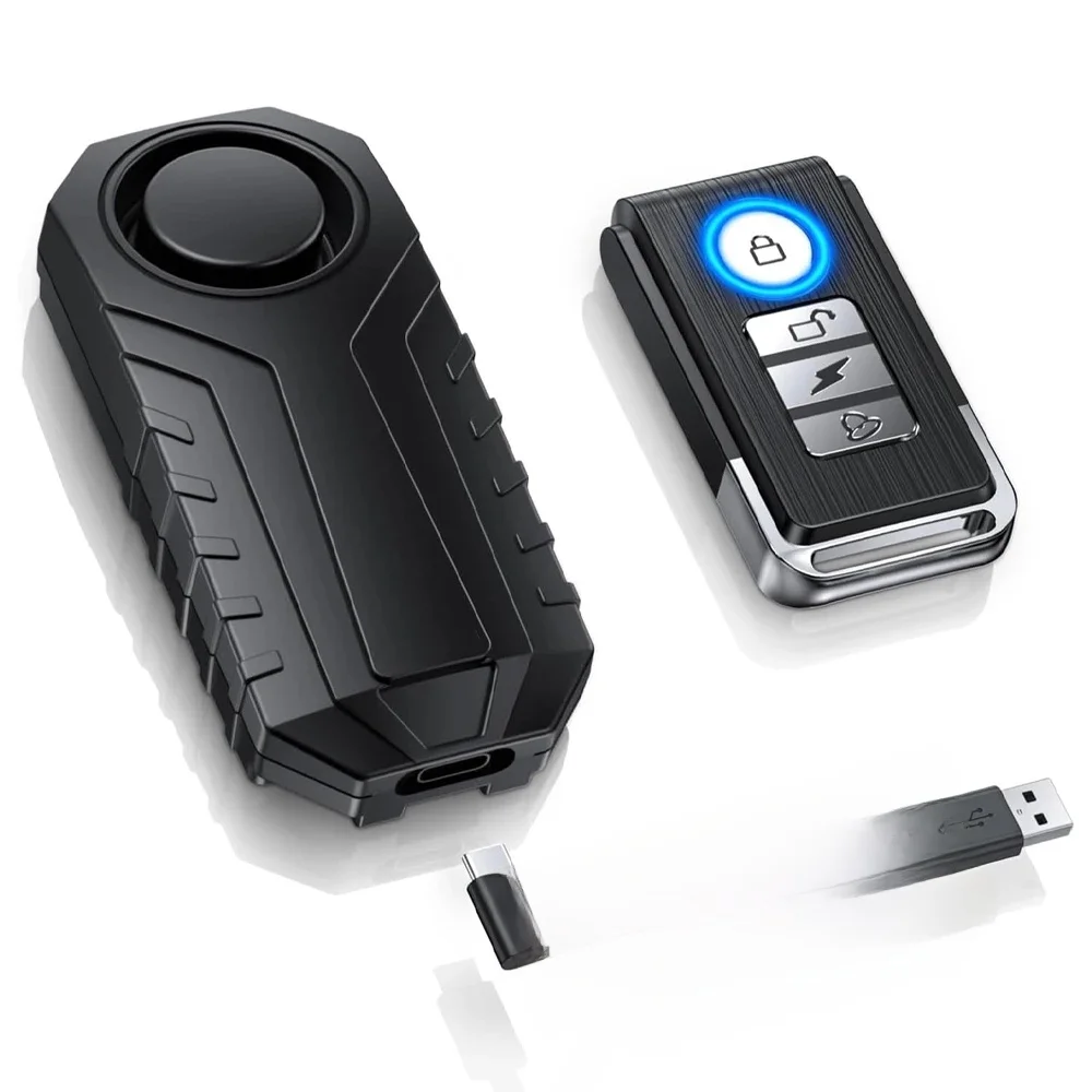 AliExpress Hollarm Wireless Bicycle Vibration Alarm Rechargeable Waterproof Motorcycle Electric Bike Alarm Remote Control Anti Lost Security Sensor