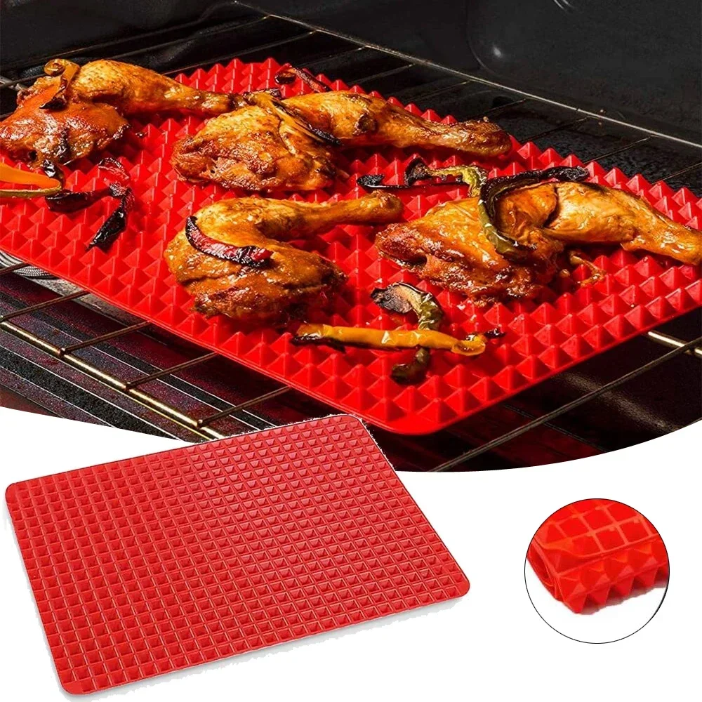 Polymère de cuisson Dakota idal en silicone antiadhésif avec grille, outils de cuisine, polymères de cuisson, degré de chaleur, polyvalent, four, barbecue