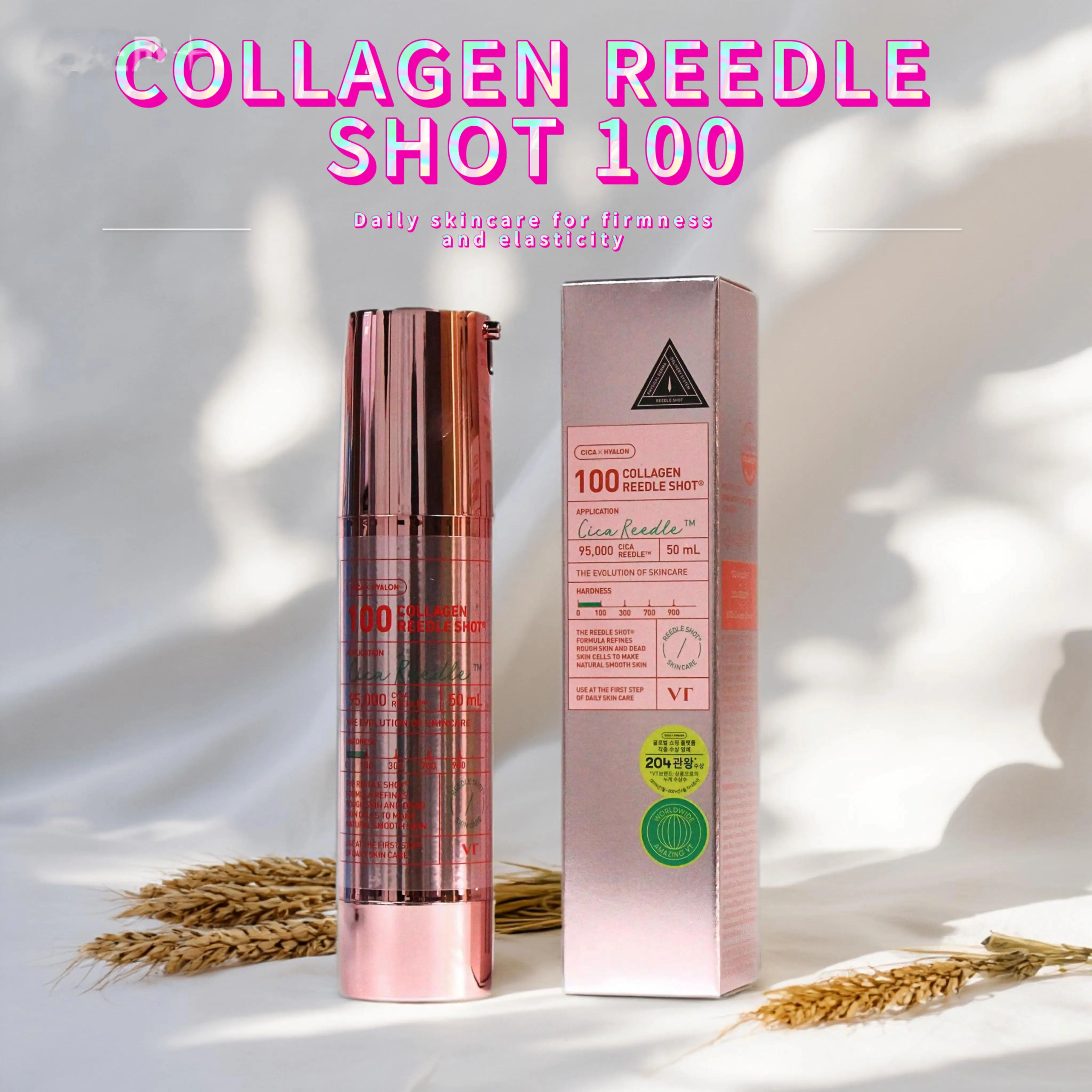 

Collagen Reedle Shot 100, Microneedling Serum,Firming & Elasticity,500Da Collagen Extract,Soft & Glass Skin, Korean Skin Booster