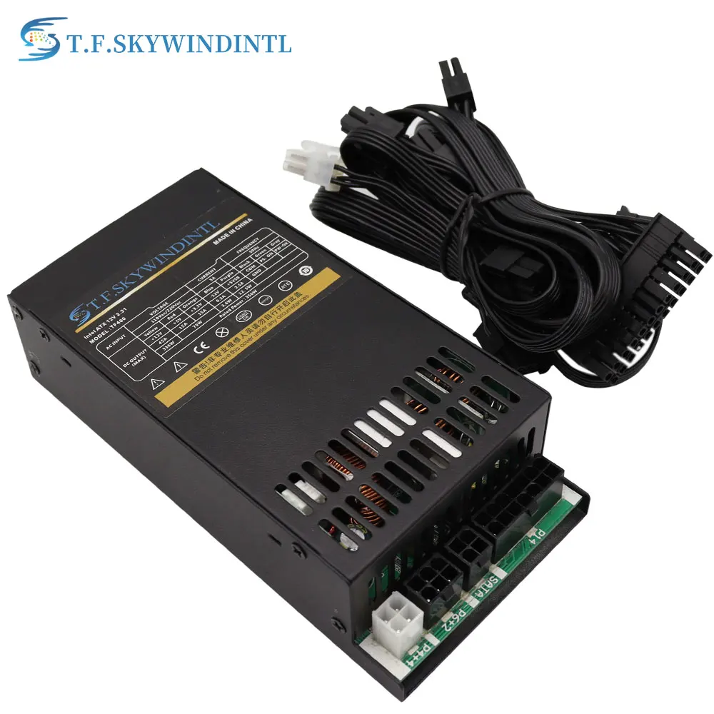 Imagem -03 - Skywindintl Completo Mouldar 1u Flex 400w Fonte de Alimentação do pc Gpu Conector 400w Flex Atx Psu para Mini Itx pc Ativo 80 Mais Ouro t. f.