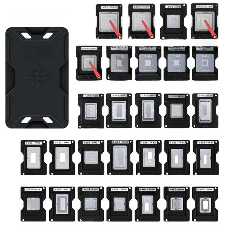 Szablon do reballingu XZZ BGA do laptopa Karta graficzna CPU GTX1050 RTX1060 RTX2060 RTX2070 RTX2080 RTX3060 SRJAU SR32S SR40B SR17E — zdjęcie 2