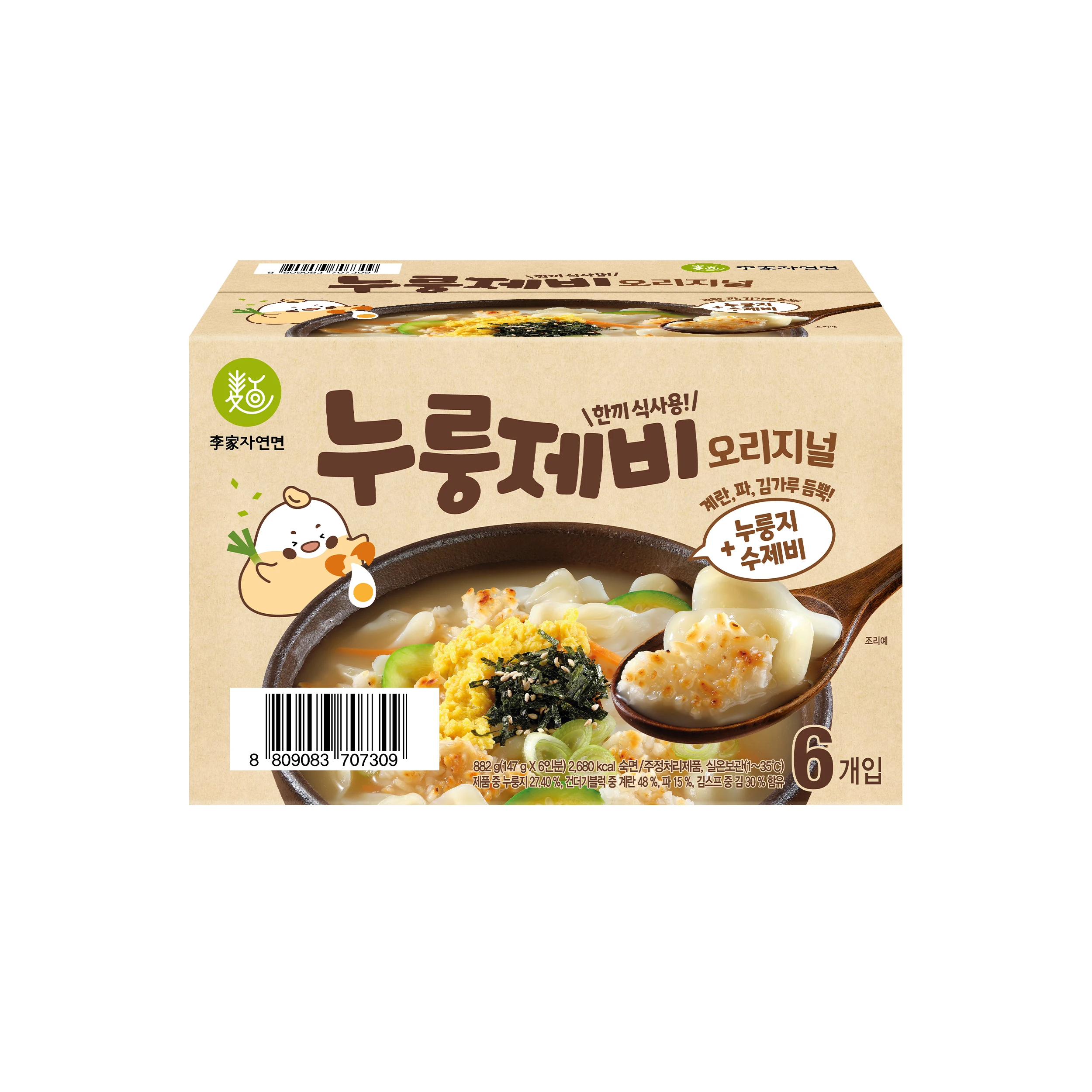 IGA noodle plain Nurungjebi133.5g x 6