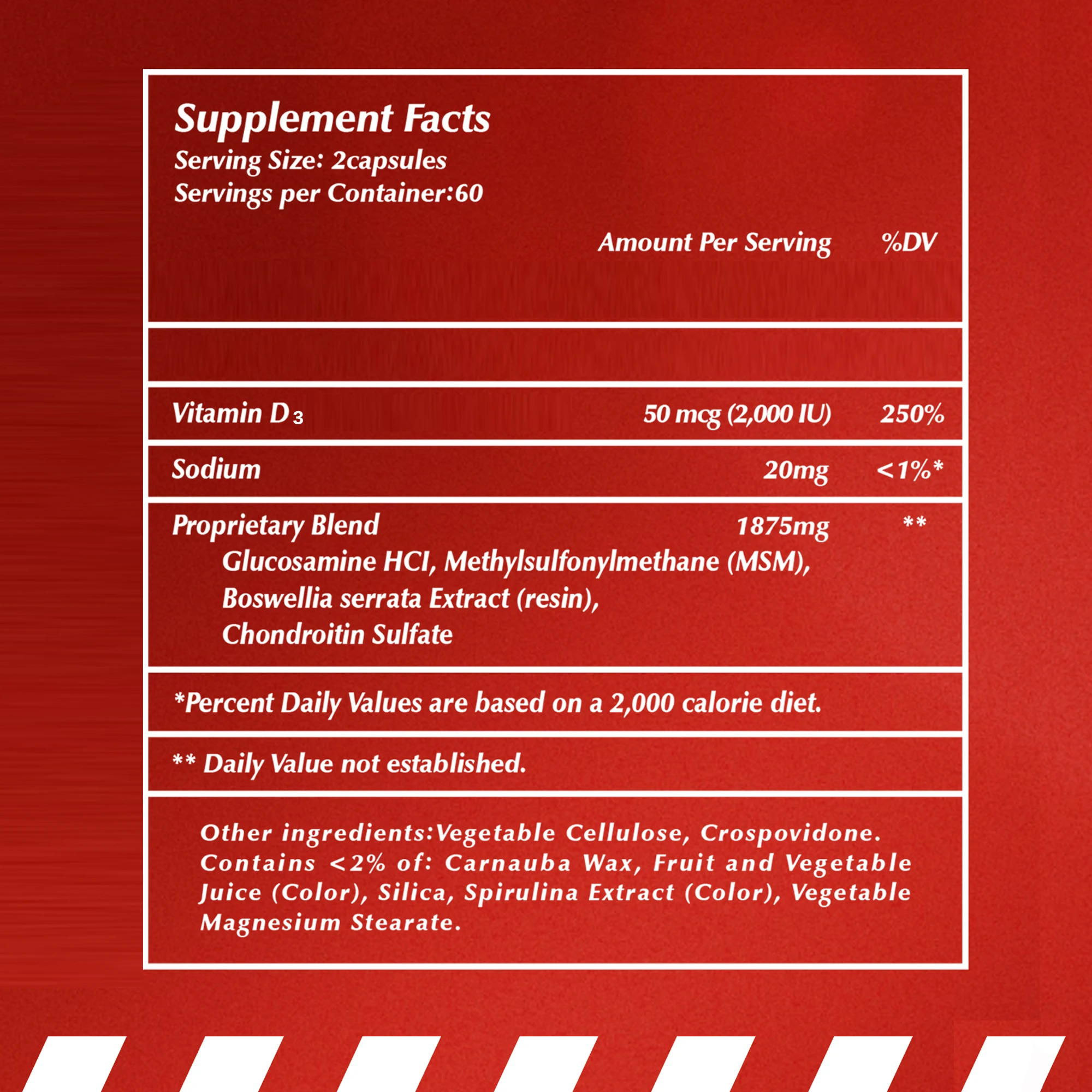 Advanced Glucosamine Chondroitin MSM - Supports Joint, Bone, and Cartilage Health, Enhances Joint Flexibility - 120 Capsules