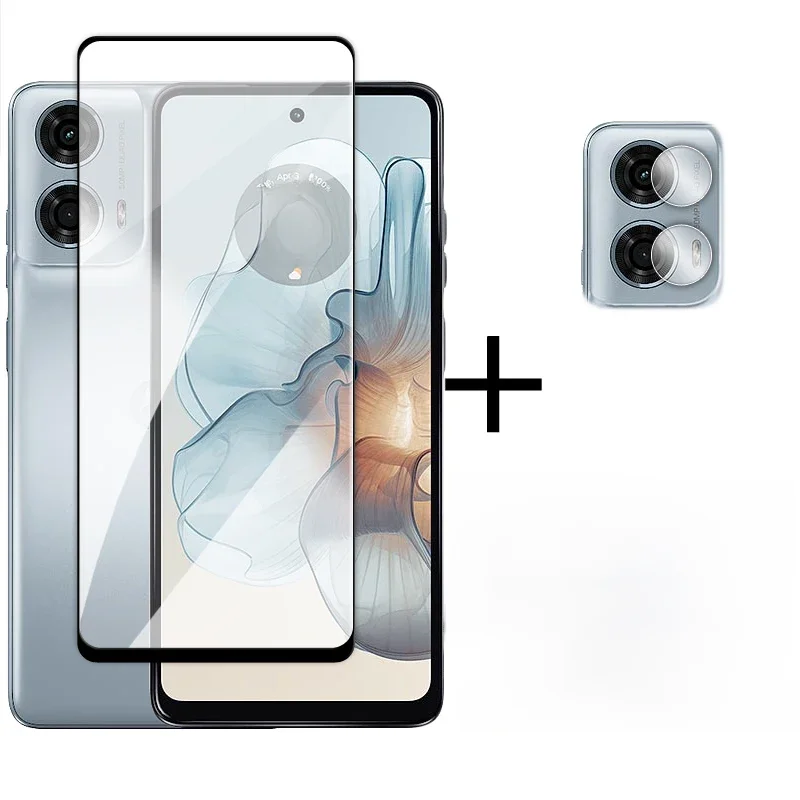 Pour Motorola Moto G24 protecteur d'écran de puissance 6.56 pouces verre de couverture complète pour Moto G84 G54 G34 G14 G04 G24 puissance verre trempé