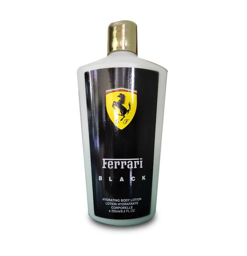 Loção Hidratante Masculino Creme Hidratante Ferrari Black 250ml - Postagem Rápida