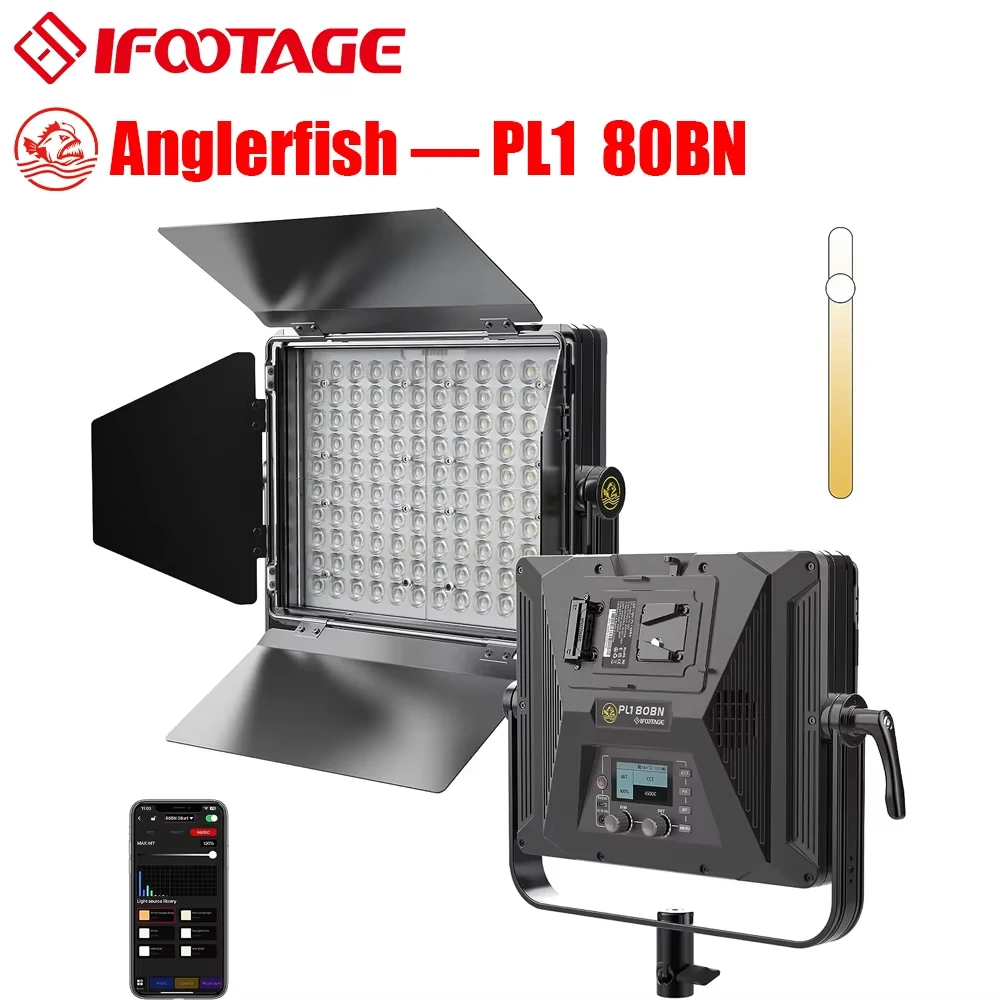 

Ifootage PL1 80BN LED Photography Light Beauty Makeup Photography Light Product Photography Light